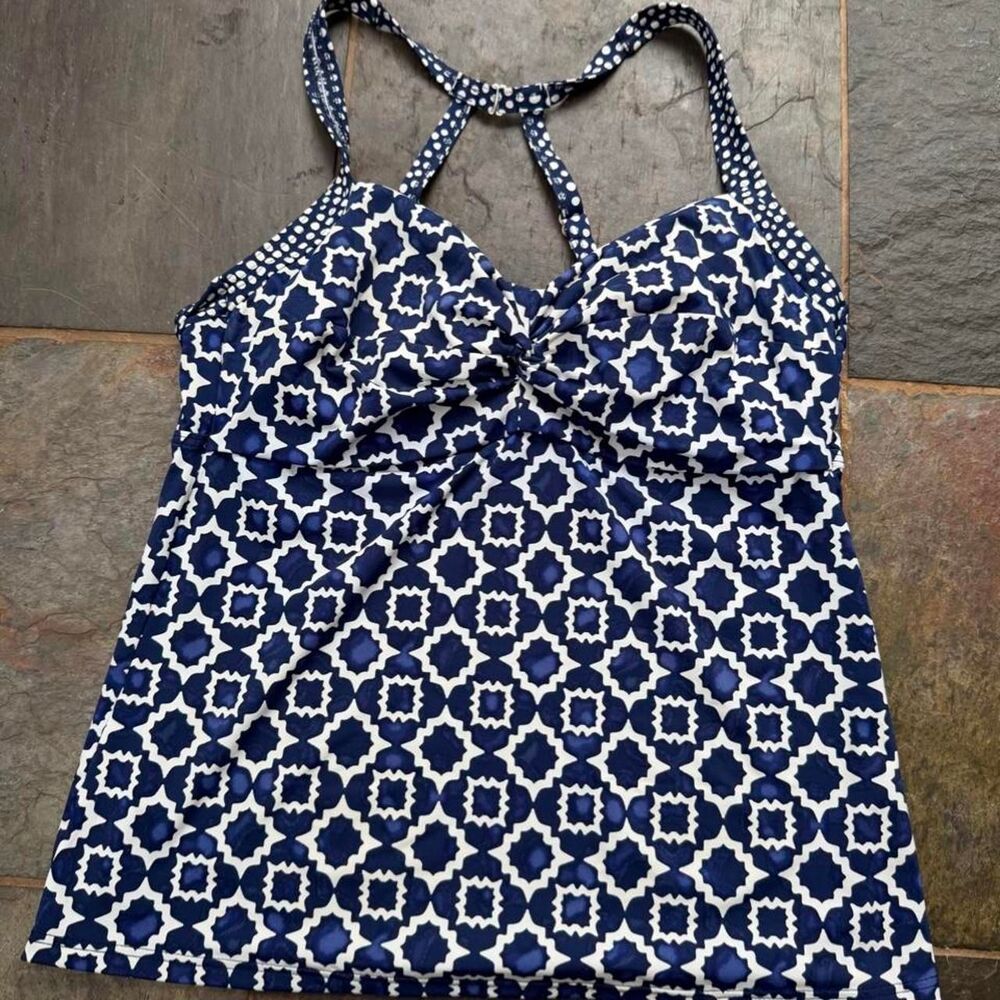 Title-nine Women's Blue and Navy tankini